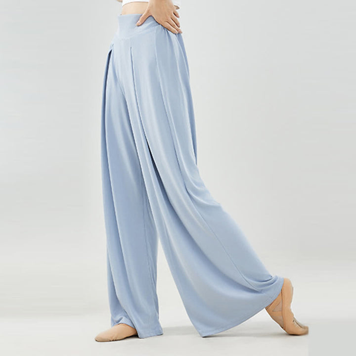 Pantalon large drapé en rayonne cuprammonium et yoga Olivenorma - image 6