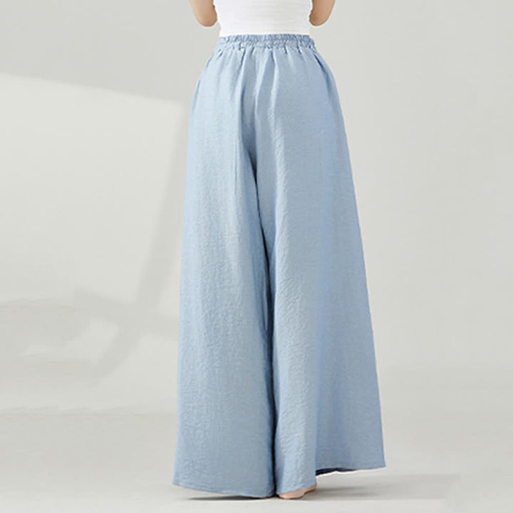 Pantalon de yoga évasé à jambes larges en viscose drapée Olivenorma - image 4