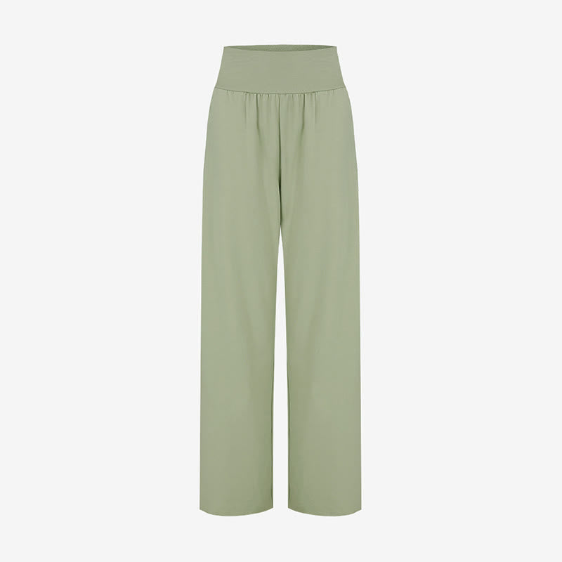 Pantalon de survêtement ample taille haute Olivenormafor, pantalon de yoga à jambes larges - image 14