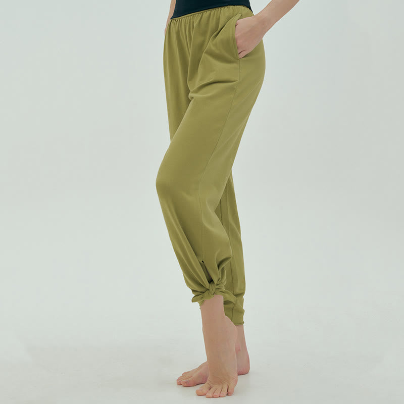 Pantalon de survêtement ample taille haute Olivenormafor, pantalon de yoga à jambes larges - image 35