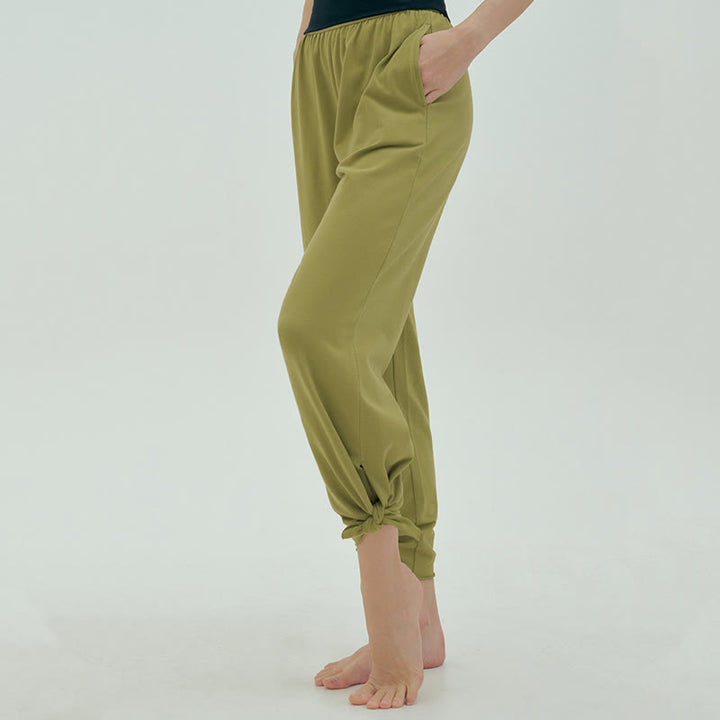 Pantalon de survêtement ample taille haute Olivenormafor, pantalon de yoga à jambes larges - image 35