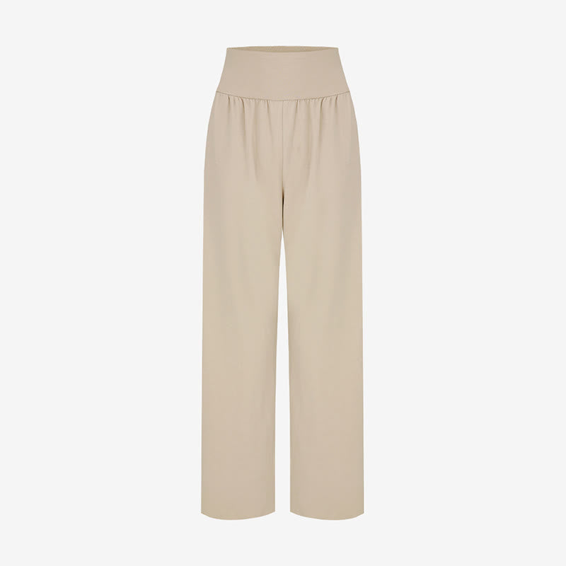Pantalon de survêtement ample taille haute Olivenormafor, pantalon de yoga à jambes larges - image 20