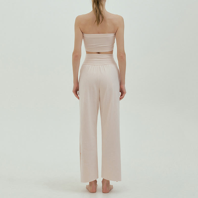 Pantalon de survêtement ample taille haute Olivenormafor, pantalon de yoga à jambes larges - image 31