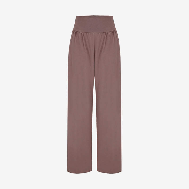 Pantalon de survêtement ample taille haute Olivenormafor, pantalon de yoga à jambes larges - image 1