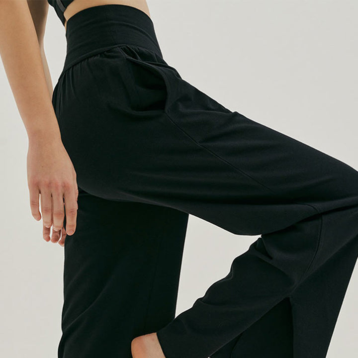 Pantalon de survêtement ample taille haute Olivenormafor, pantalon de yoga à jambes larges - image 12
