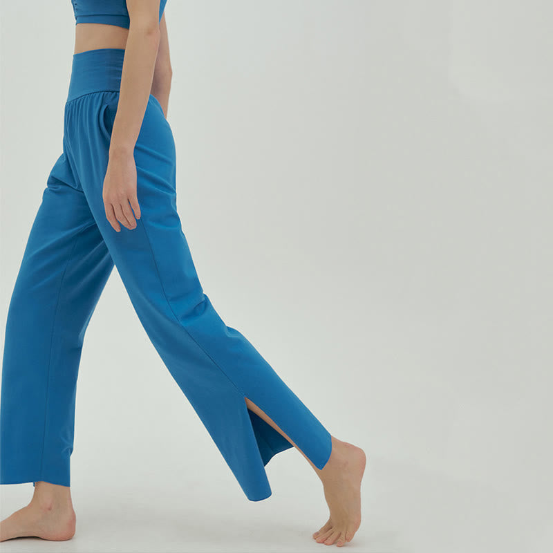 Pantalon de survêtement ample taille haute Olivenormafor, pantalon de yoga à jambes larges - image 29