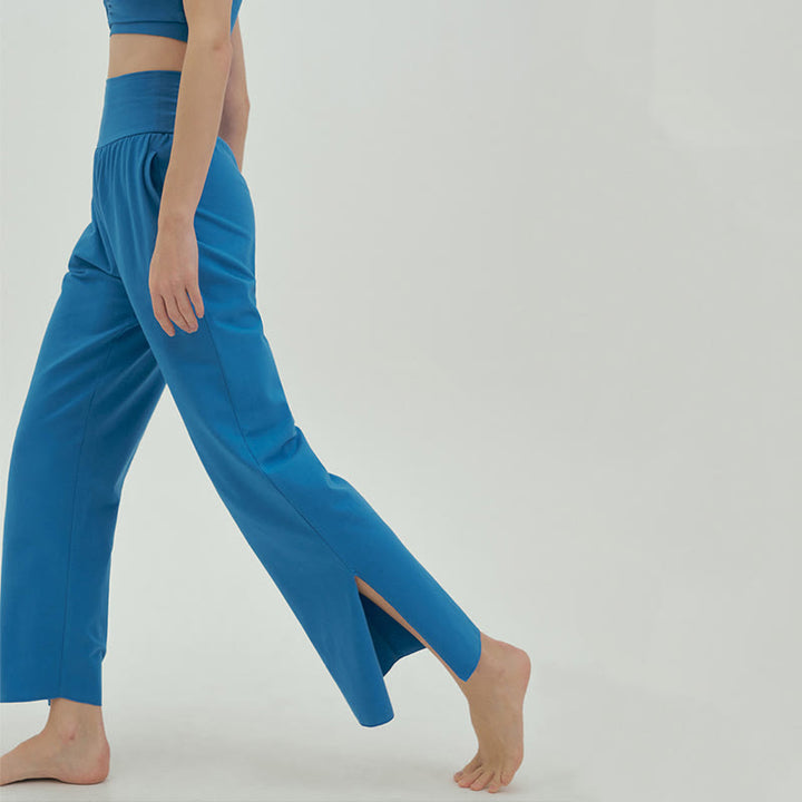 Pantalon de survêtement ample taille haute Olivenormafor, pantalon de yoga à jambes larges - image 29