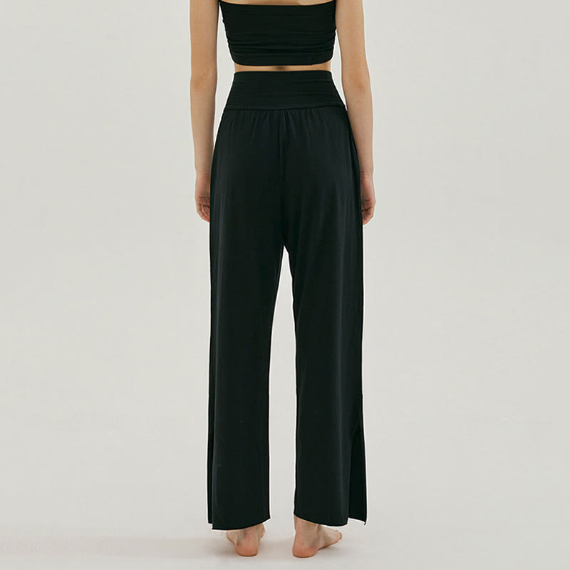 Pantalon de survêtement ample taille haute Olivenormafor, pantalon de yoga à jambes larges - image 11