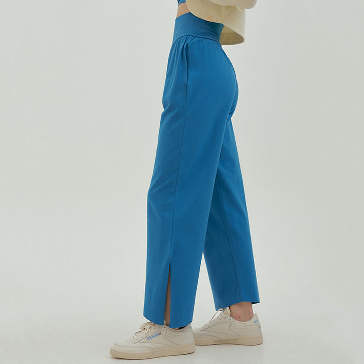 Pantalon de survêtement ample taille haute Olivenormafor, pantalon de yoga à jambes larges - image 27