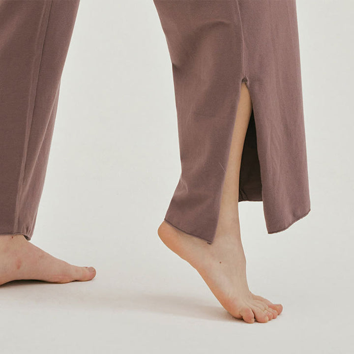 Pantalon de survêtement ample taille haute Olivenormafor, pantalon de yoga à jambes larges - image 5