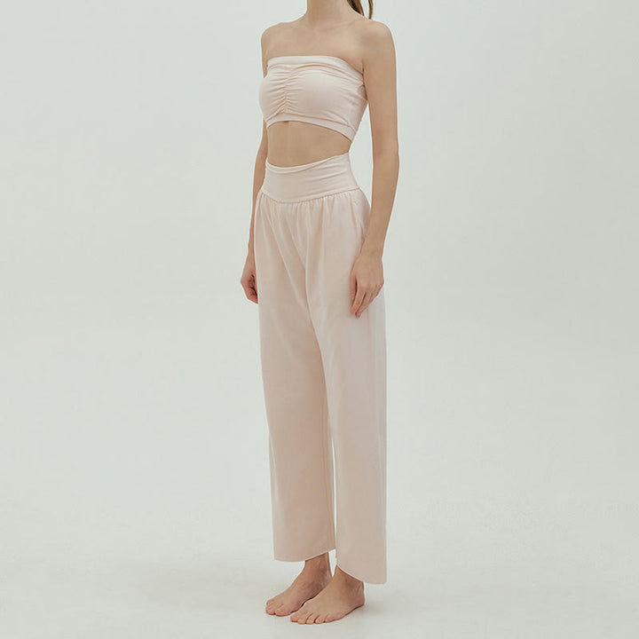 Pantalon de survêtement ample taille haute Olivenormafor, pantalon de yoga à jambes larges - image 30