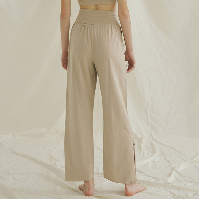 Pantalon de survêtement ample taille haute Olivenormafor, pantalon de yoga à jambes larges - image 24