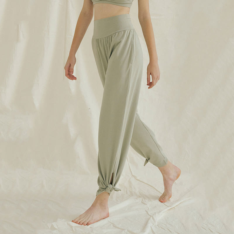 Pantalon de survêtement ample taille haute Olivenormafor, pantalon de yoga à jambes larges - image 18