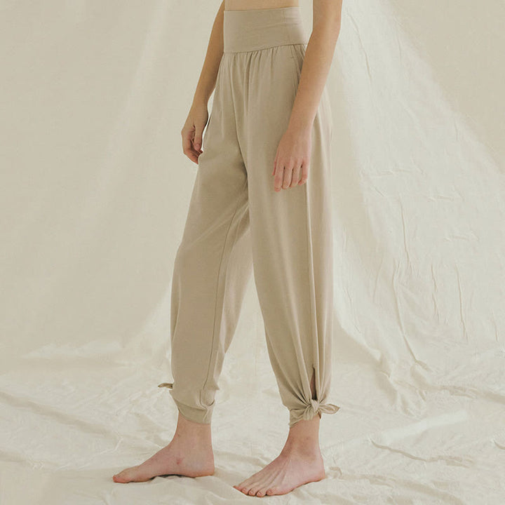 Pantalon de survêtement ample taille haute Olivenormafor, pantalon de yoga à jambes larges - image 25