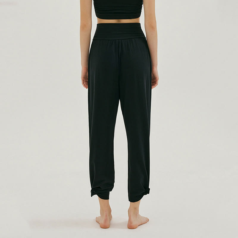 Pantalon de survêtement ample taille haute Olivenormafor, pantalon de yoga à jambes larges - image 8