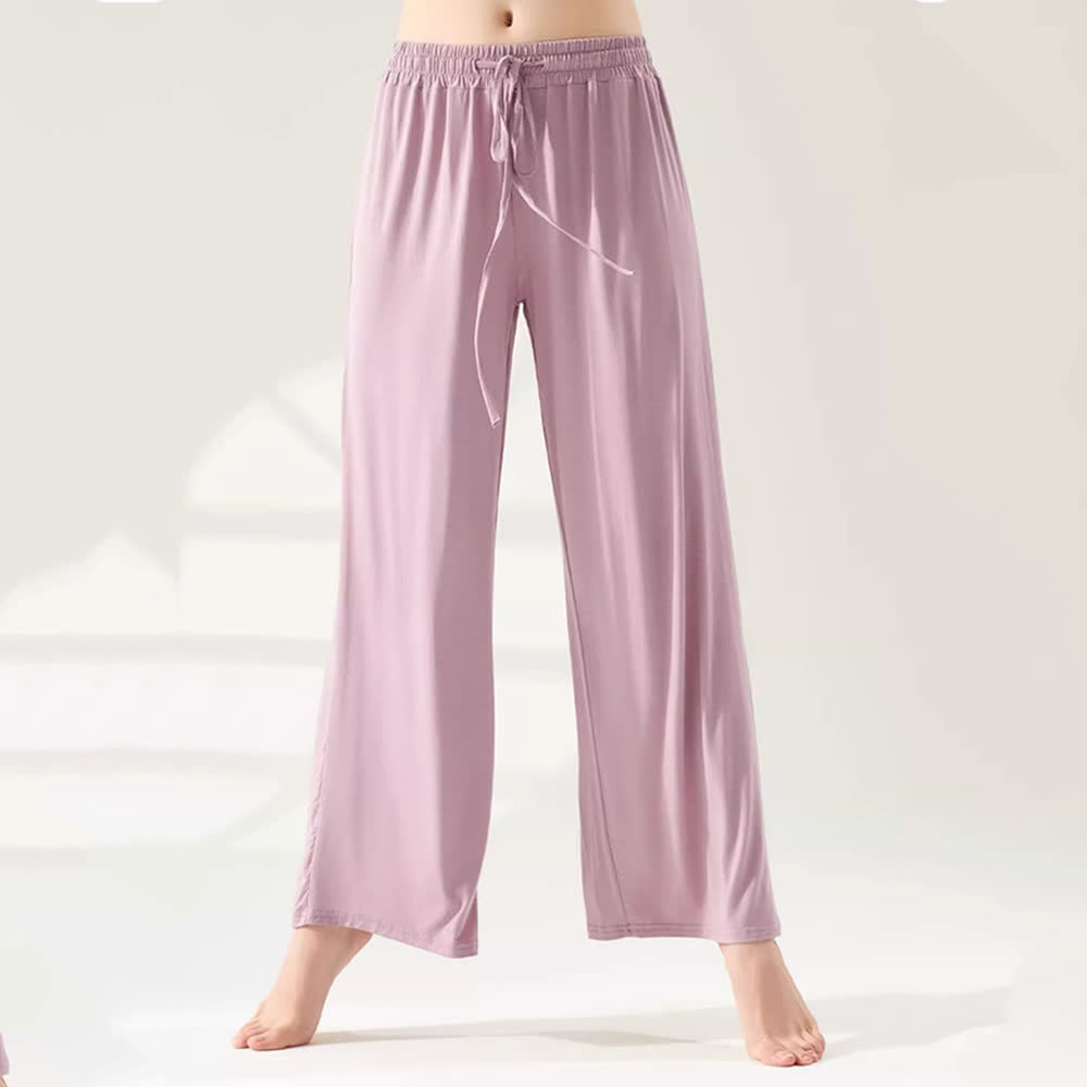 Pantalon de yoga Olivenorma Modal coupe droite et jambe large - image 5