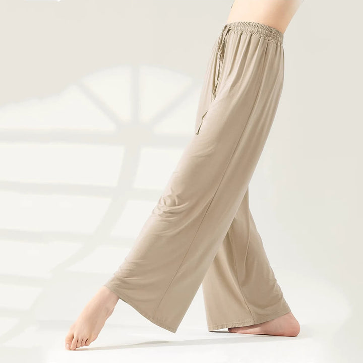 Pantalon de yoga Olivenorma Modal coupe droite et jambe large - Kaki - XL - image 14