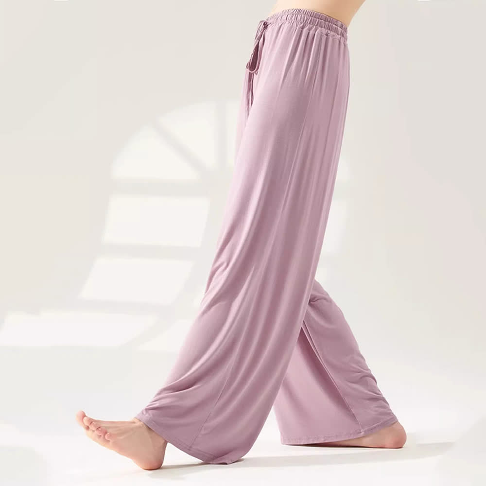 Pantalon de yoga Olivenorma Modal coupe droite et jambe large - image 6
