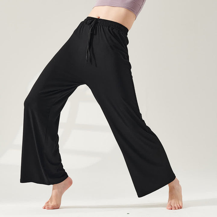 Pantalon de yoga Olivenorma Modal coupe droite et jambe large - image 1