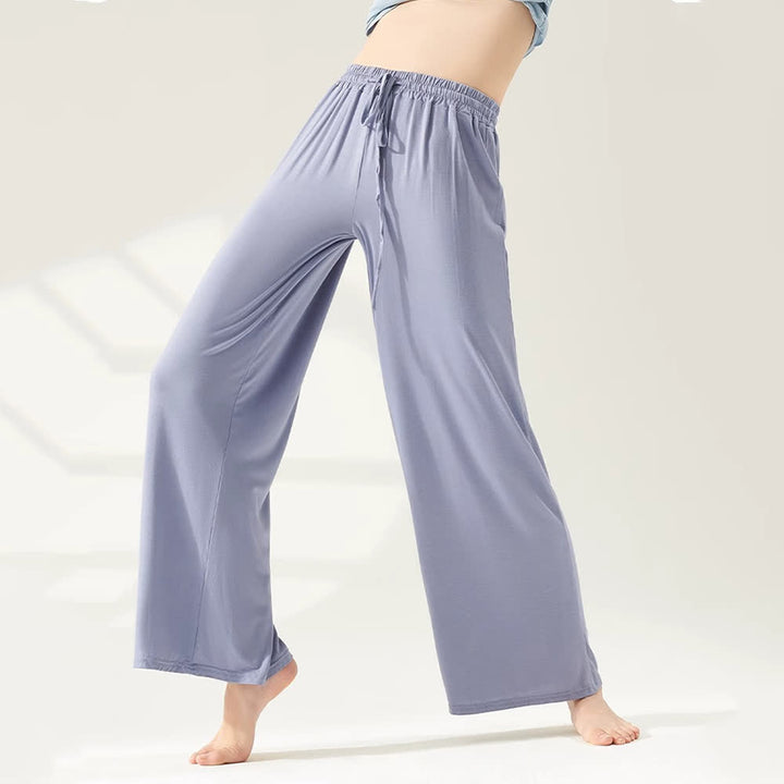 Pantalon de yoga Olivenorma Modal coupe droite et jambe large - image 9