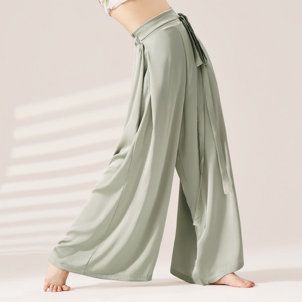 Olivenorma de yoga ample et fluide en polyester Olivenorma à jambes larges - Gris-vert - XL - image 4