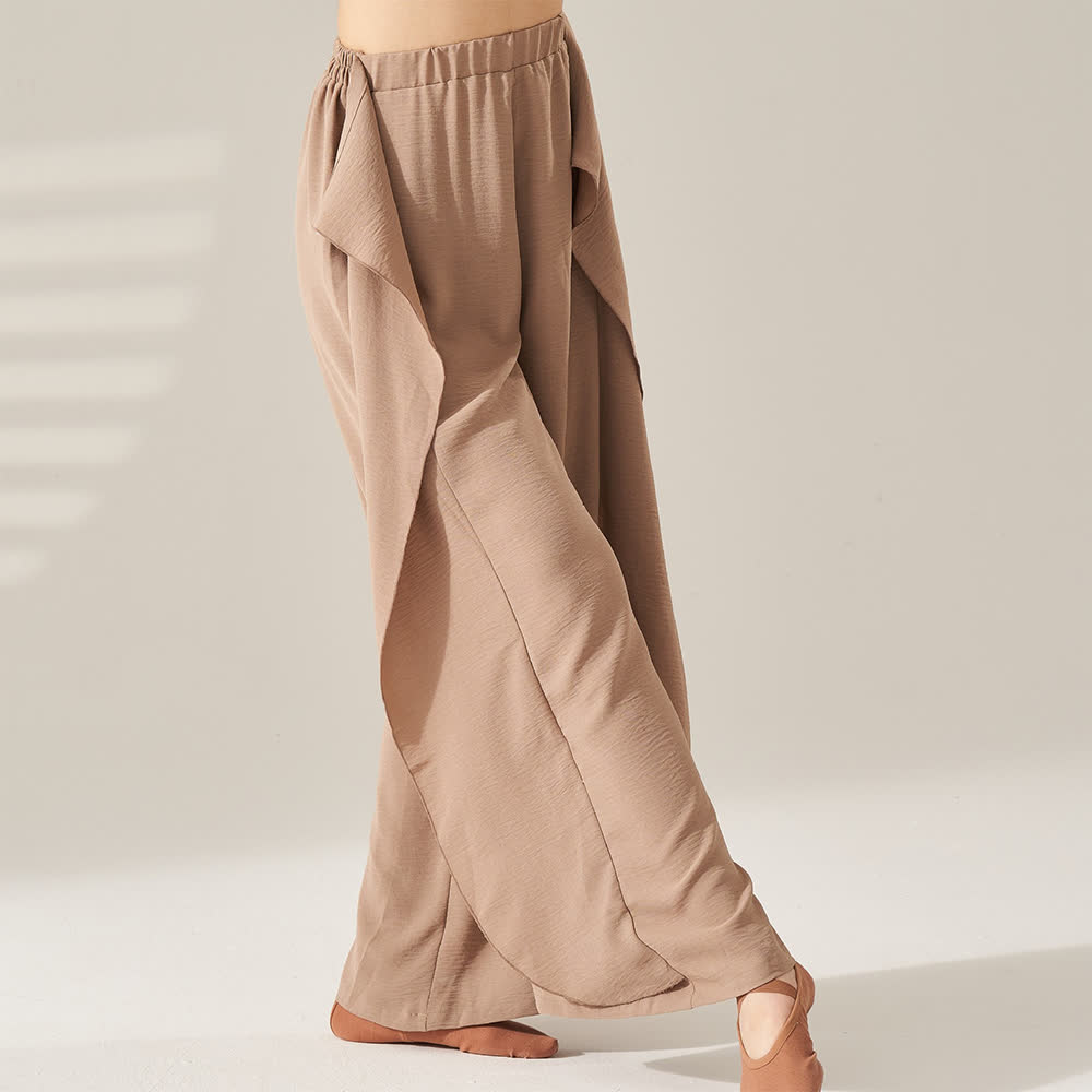 Pantalon de yoga élastique fluide en polyester Olivenorma - image 7