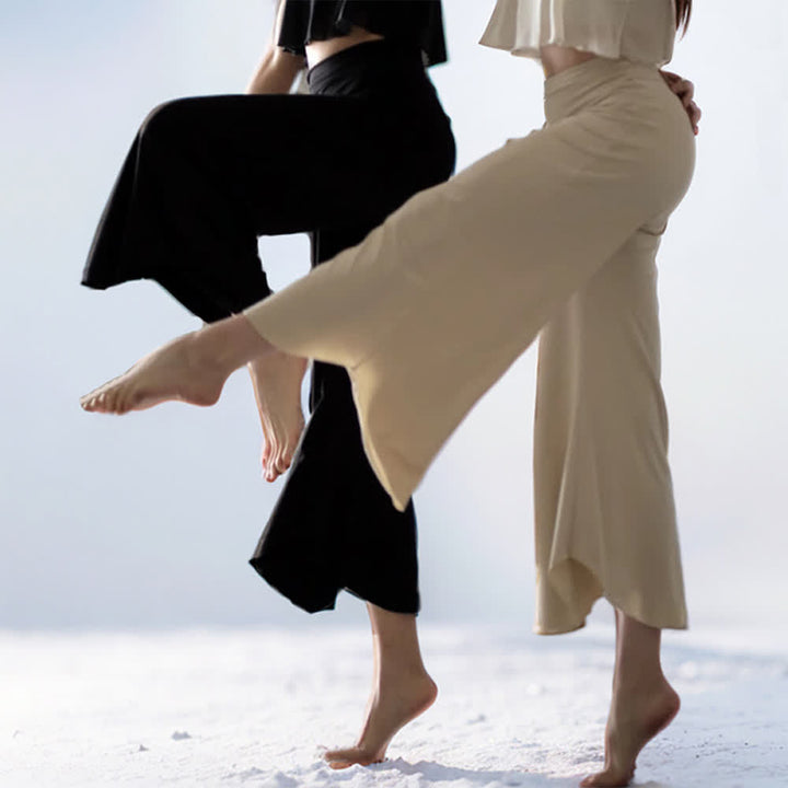Pantalon de yoga évasé taille haute uni pour femme Olivenorma  - image 7