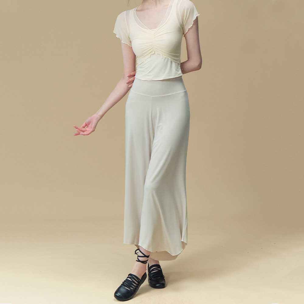 Pantalon de yoga et pilates respirant taille haute en nylon Olivenorma - image 6