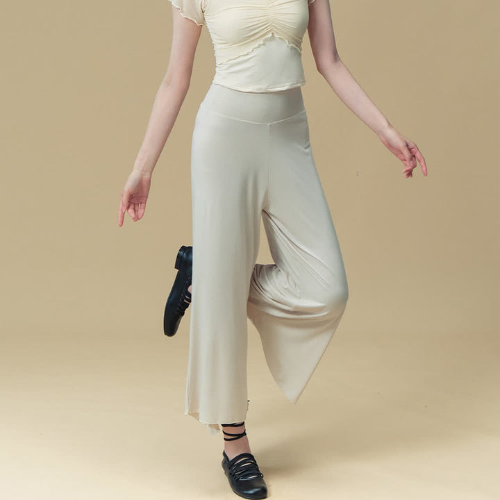 Pantalon de yoga et pilates respirant taille haute en nylon Olivenorma - image 7