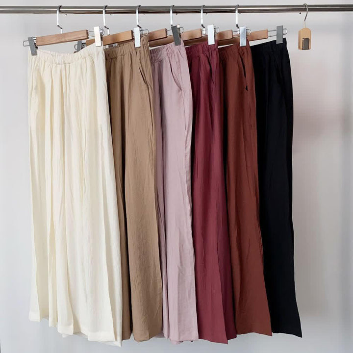 Pantalon de yoga ample en lin et coton Tencel Olivenorma - image 8