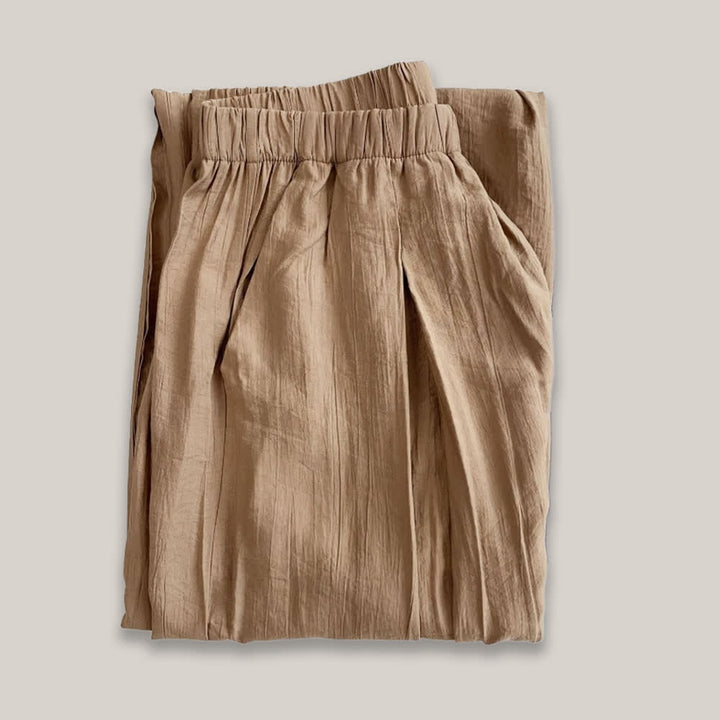 Pantalon de yoga ample en lin et coton Tencel Olivenorma - Kaki - L - image 5
