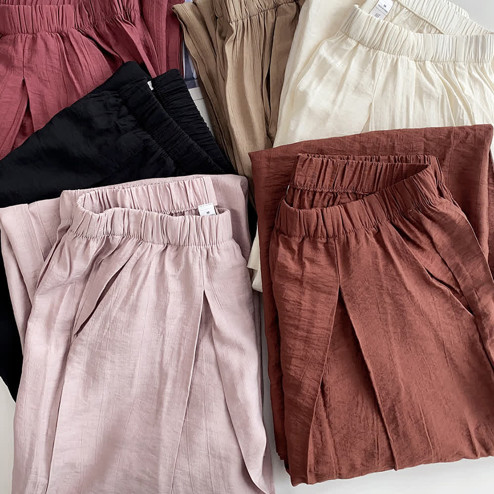 Pantalon de yoga ample en lin et coton Tencel Olivenorma - image 14