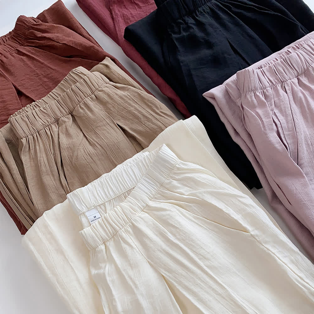Pantalon de yoga ample en lin et coton Tencel Olivenorma - image 13