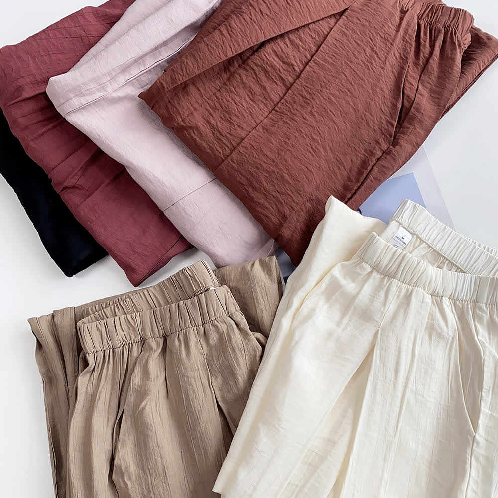 Pantalon de yoga ample en lin et coton Tencel Olivenorma - image 12