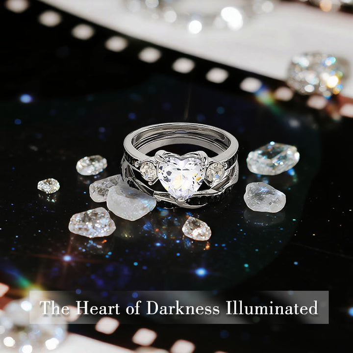 Bague Moissanite Galaxie Cœur d'Hadès Olivenorma - image 3