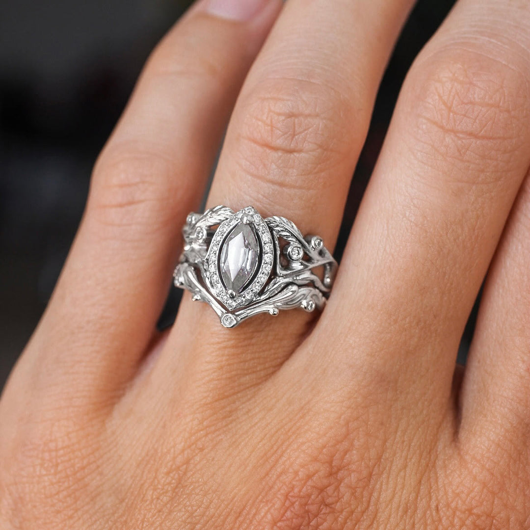 Bague en moissanite taille marquise Star d' Olivenorma Nyx - image 1