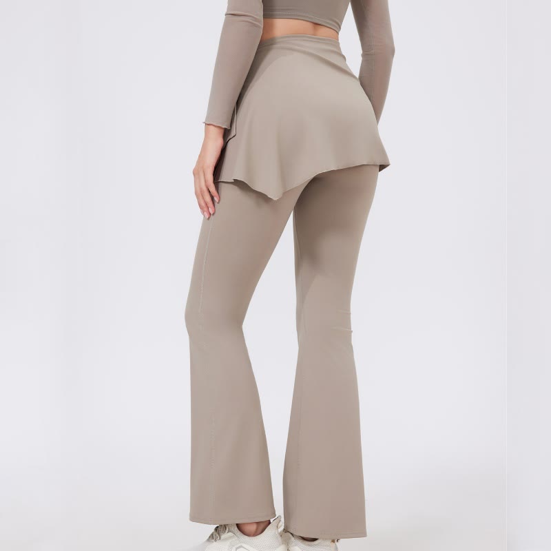 Olivenorma Ensemble 2 pièces leggings évasés à jambes larges, cache-hanches et pantalon de yoga - image 15