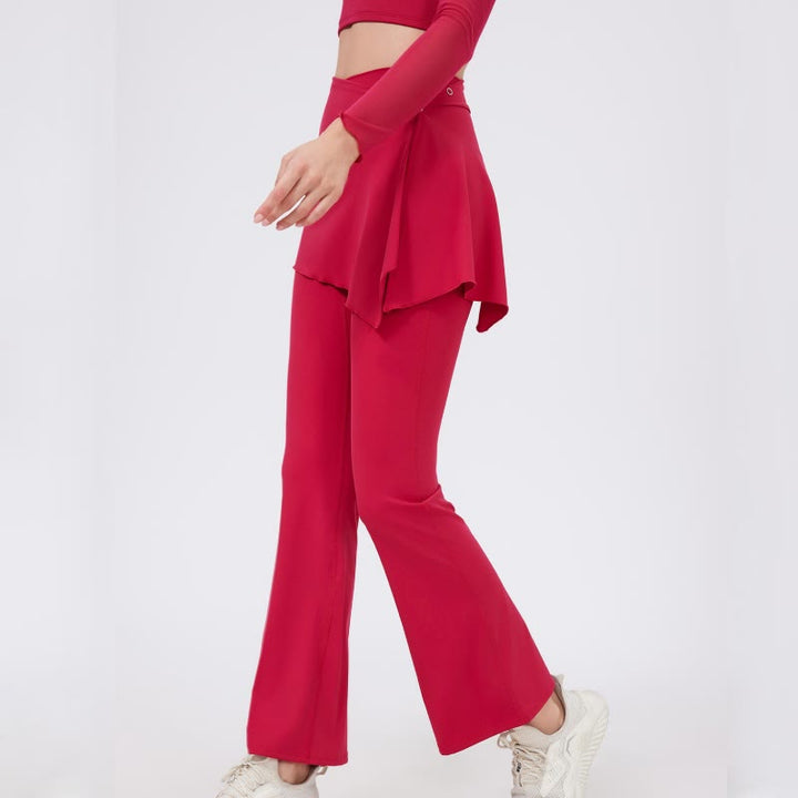 Olivenorma Ensemble 2 pièces leggings évasés à jambes larges, cache-hanches et pantalon de yoga - image 17