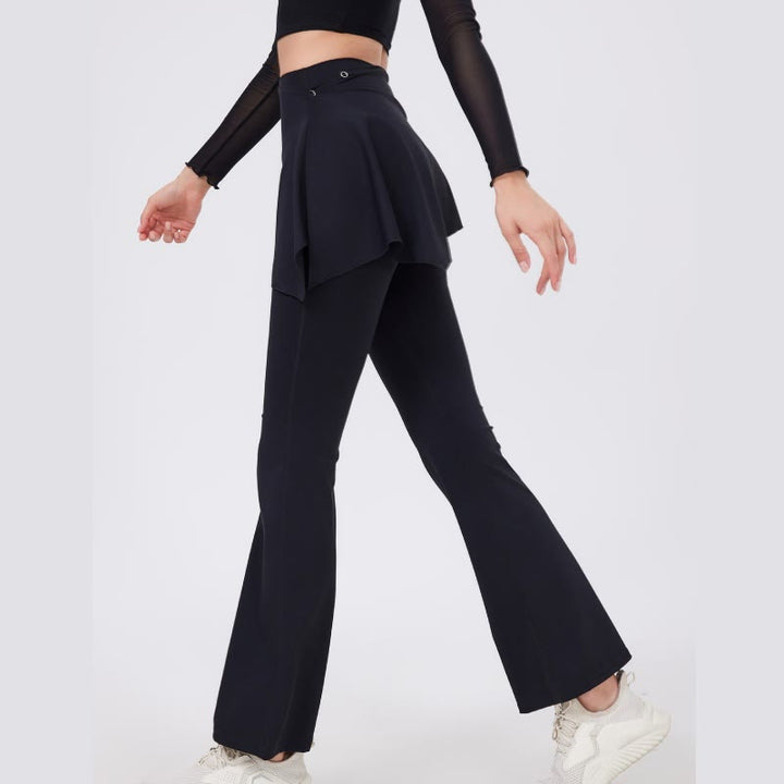 Olivenorma Ensemble 2 pièces leggings évasés à jambes larges, cache-hanches et pantalon de yoga - image 4