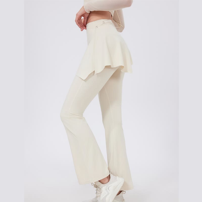 Olivenorma Ensemble 2 pièces leggings évasés à jambes larges, cache-hanches et pantalon de yoga - image 11