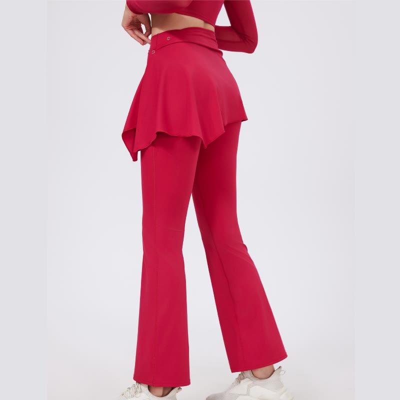 Olivenorma Ensemble 2 pièces leggings évasés à jambes larges, cache-hanches et pantalon de yoga - image 18