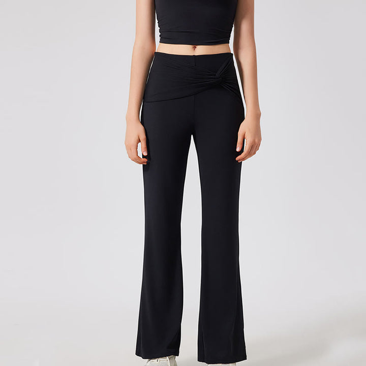 Pantalon de yoga à jambes larges Olivenorma , pantalon de travail décontracté à nœuds - image 13
