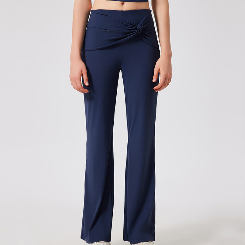 Pantalon de yoga à jambes larges Olivenorma , pantalon de travail décontracté à nœuds - image 7