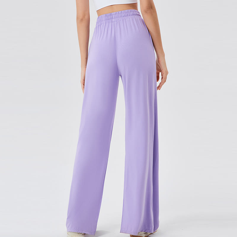 Pantalon de yoga décontracté léger et aéré à jambes larges Olivenorma - image 13