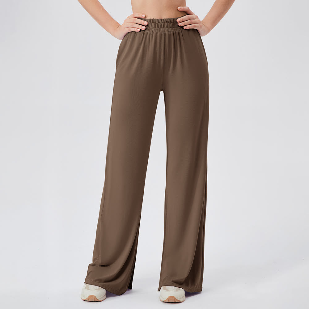Pantalon de yoga décontracté léger et aéré à jambes larges Olivenorma - image 23