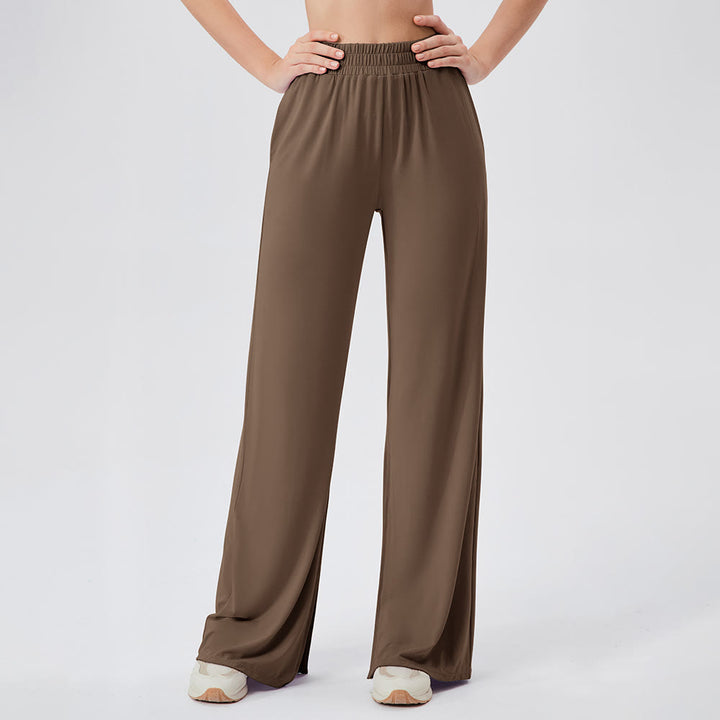 Pantalon de yoga décontracté léger et aéré à jambes larges Olivenorma - image 23