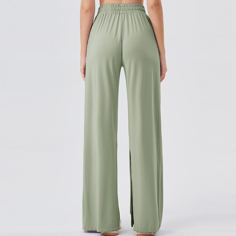 Pantalon de yoga décontracté léger et aéré à jambes larges Olivenorma - image 20