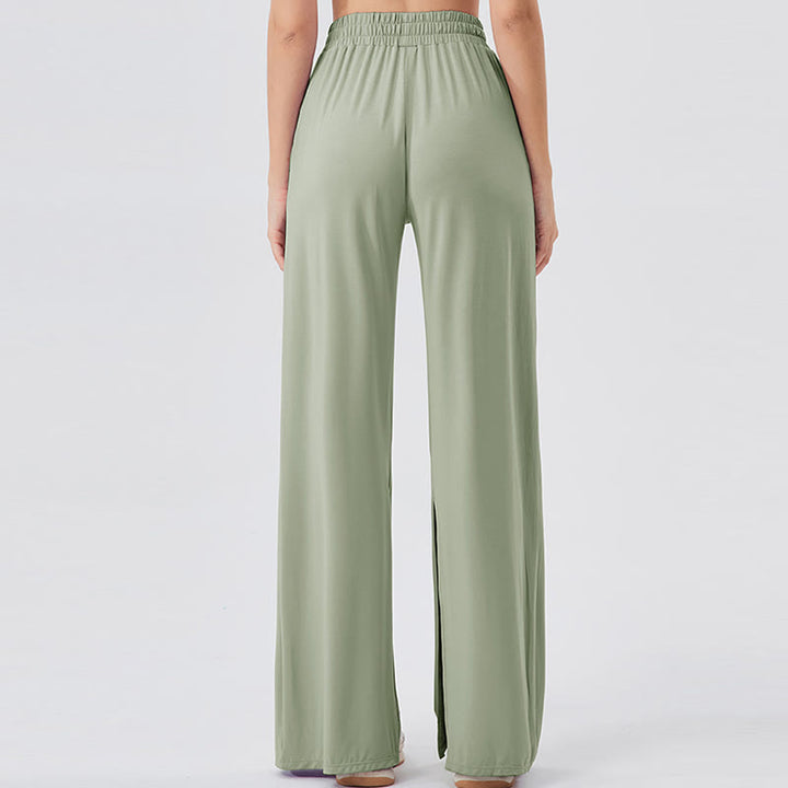 Pantalon de yoga décontracté léger et aéré à jambes larges Olivenorma - image 20