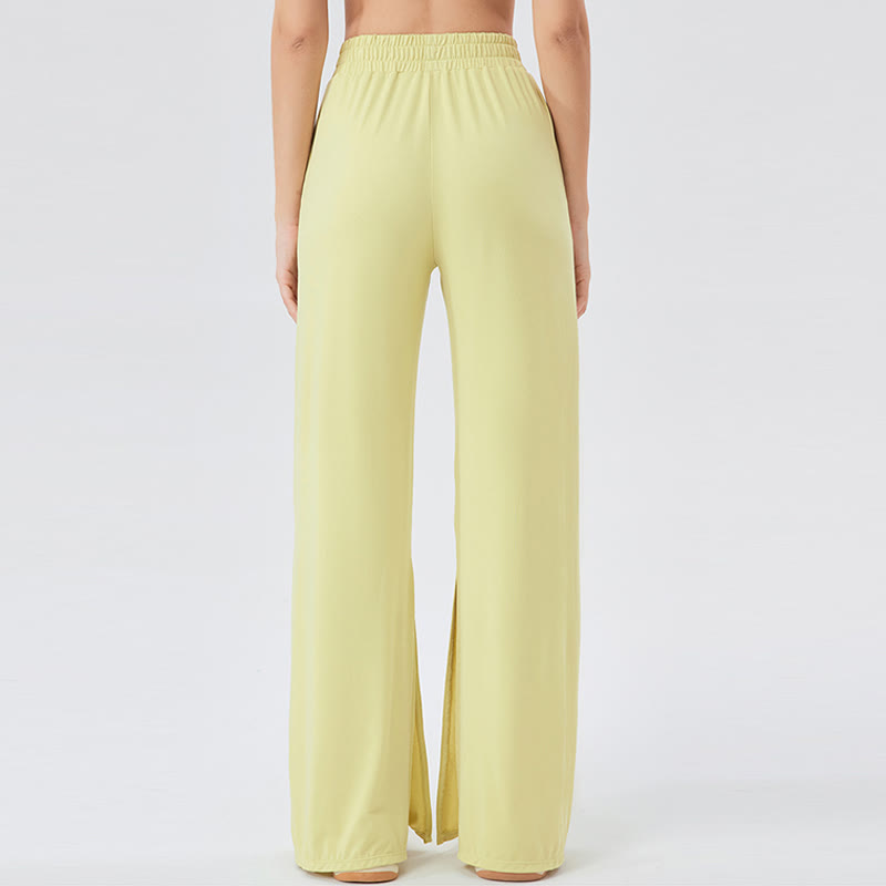 Pantalon de yoga décontracté léger et aéré à jambes larges Olivenorma - image 6