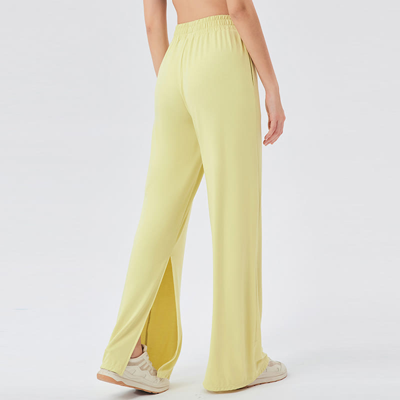 Pantalon de yoga décontracté léger et aéré à jambes larges Olivenorma - image 4